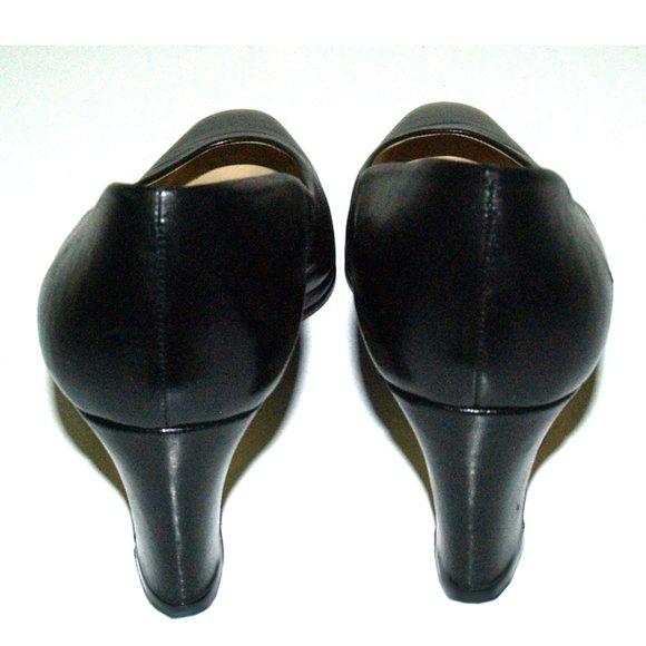Vintage Etienne Aigner - Taylor - Black Leather Pumps - Made In Spain - 9W - Picture 8 of 10